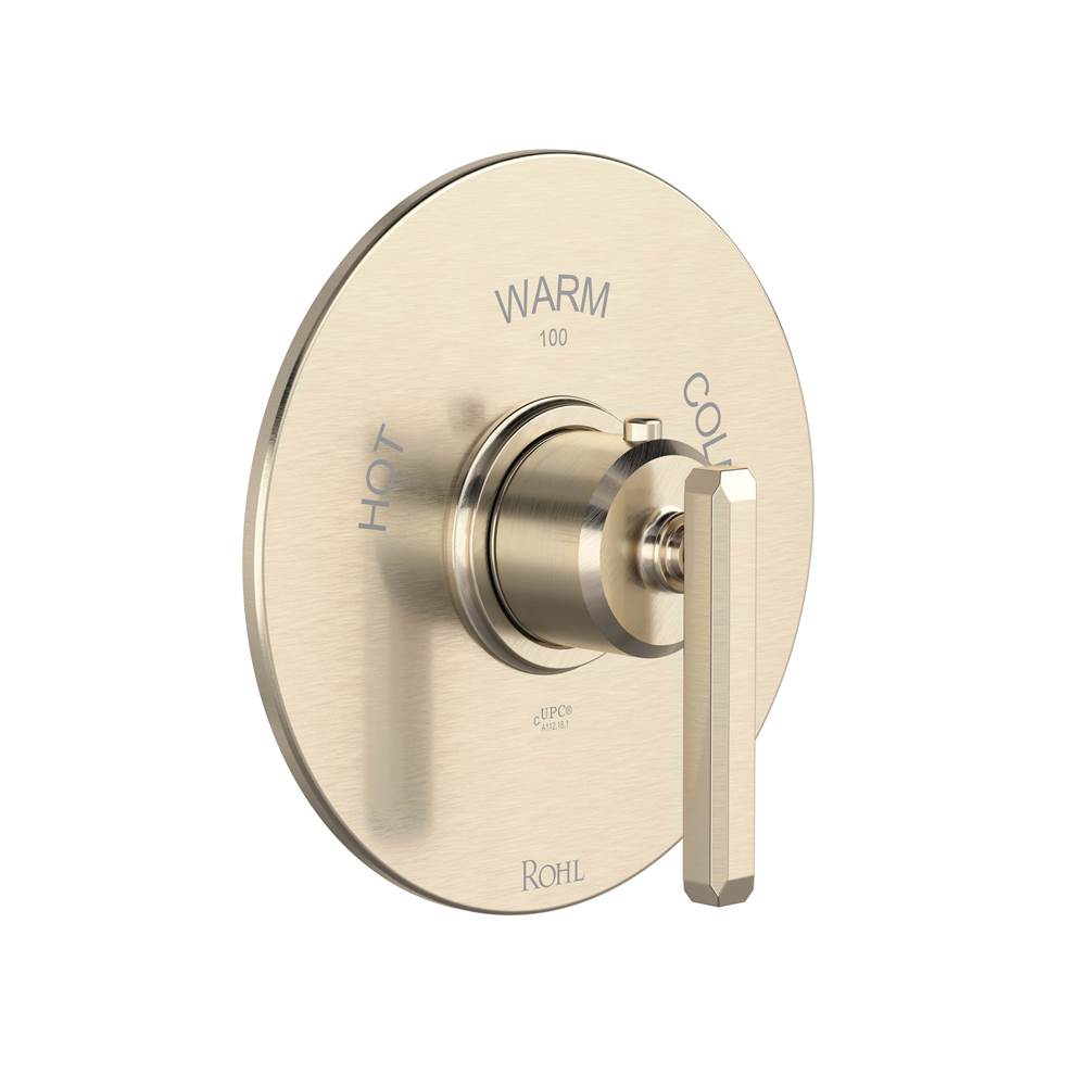 Rohl - ApothecaryE 3/4'' Thermostatic Trim Without Volume Control - Satin Nickel