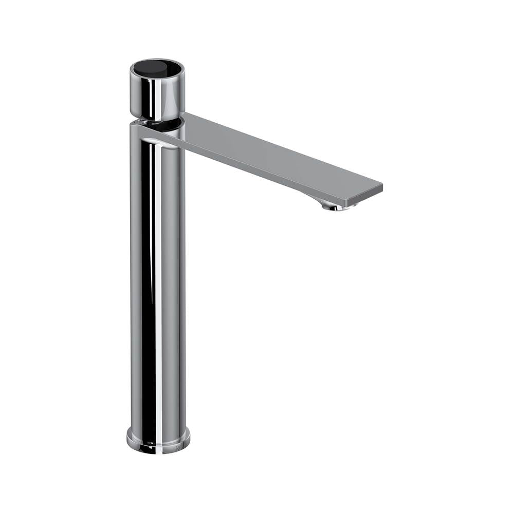 Rohl - EclissiE Single Handle Tall Lavatory Faucet - Polished Chrome With Matte Black