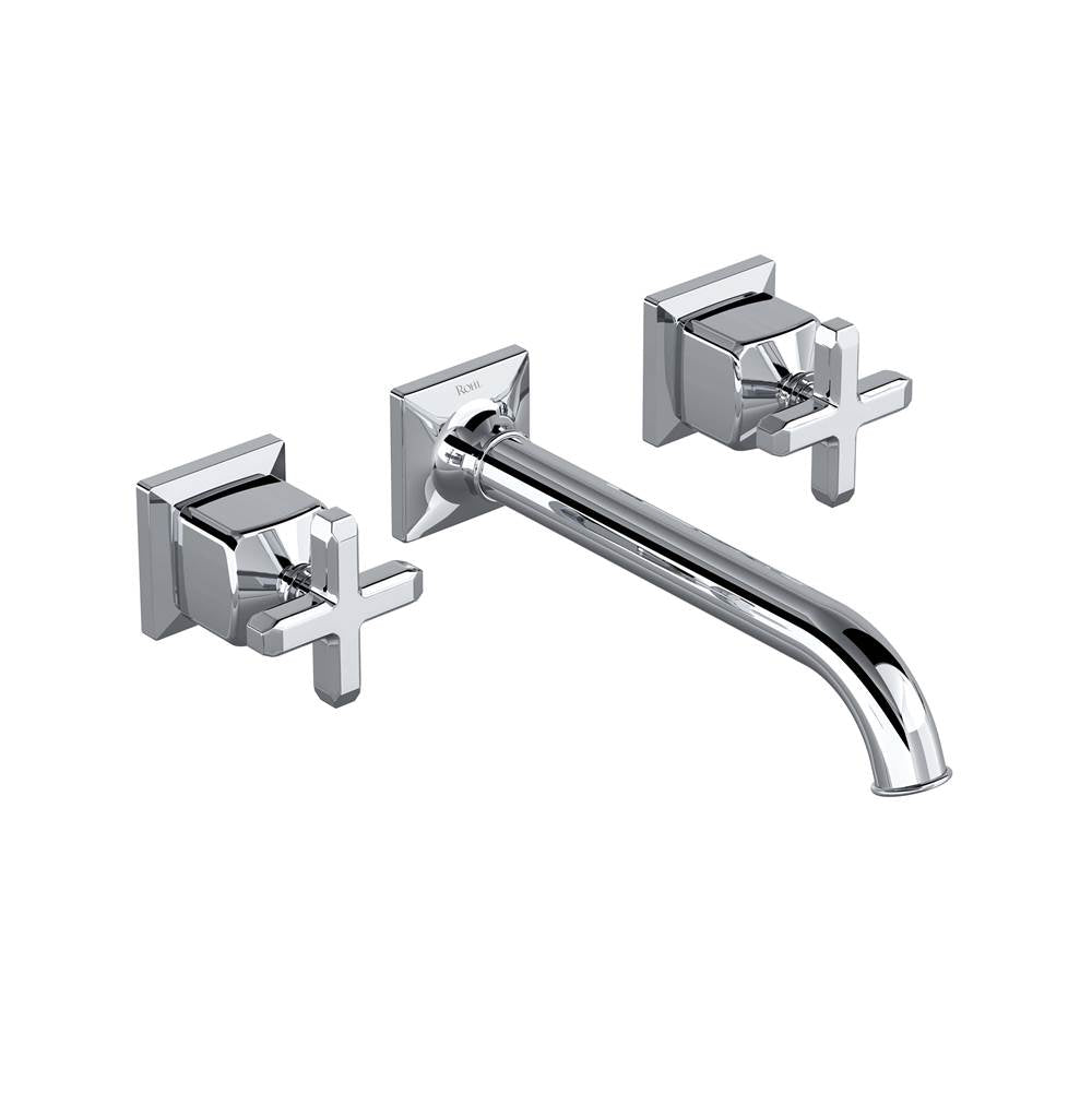 Rohl - ApothecaryE Wall Mount Lavatory Faucet Trim - Polished Chrome