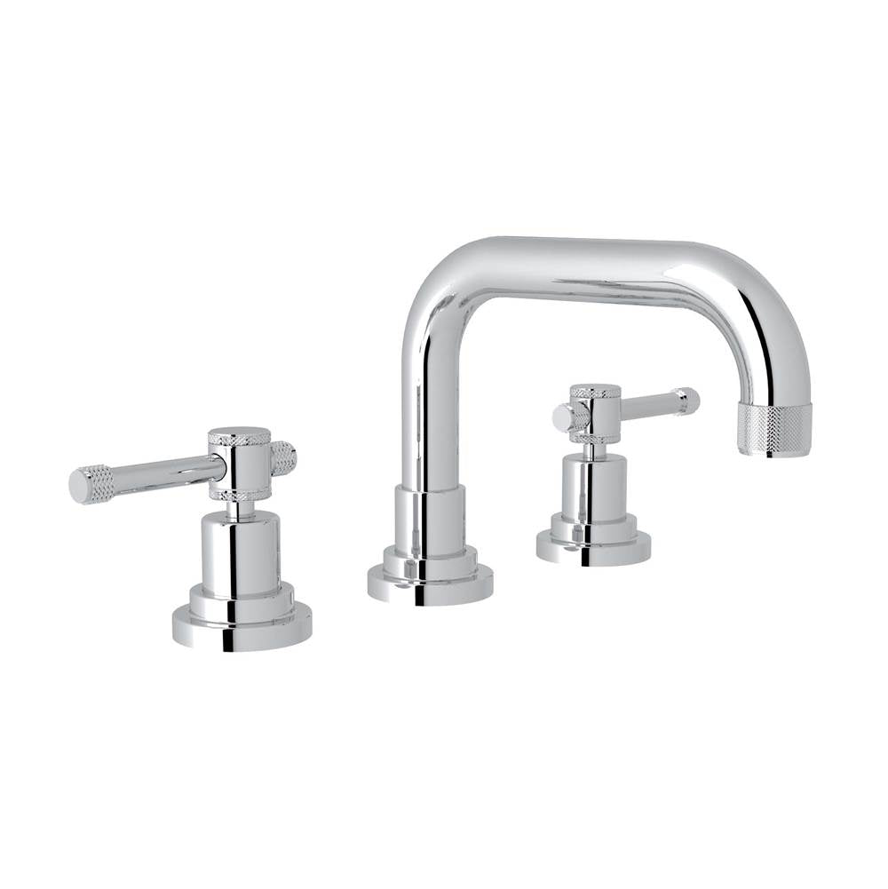 Rohl - CampoE Widespread Lavatory Faucet With U-Spout - Polished Chrome