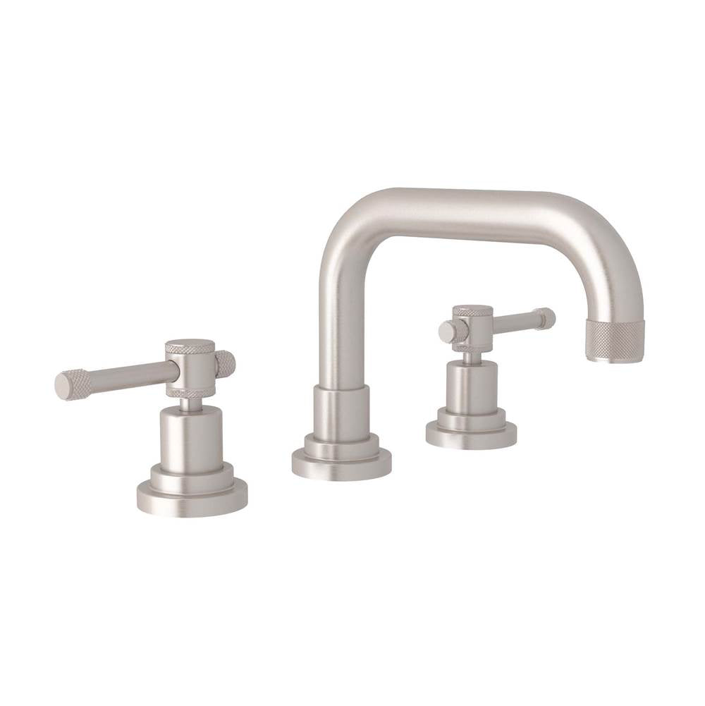 Rohl - CampoE Widespread Lavatory Faucet With U-Spout - Satin Nickel
