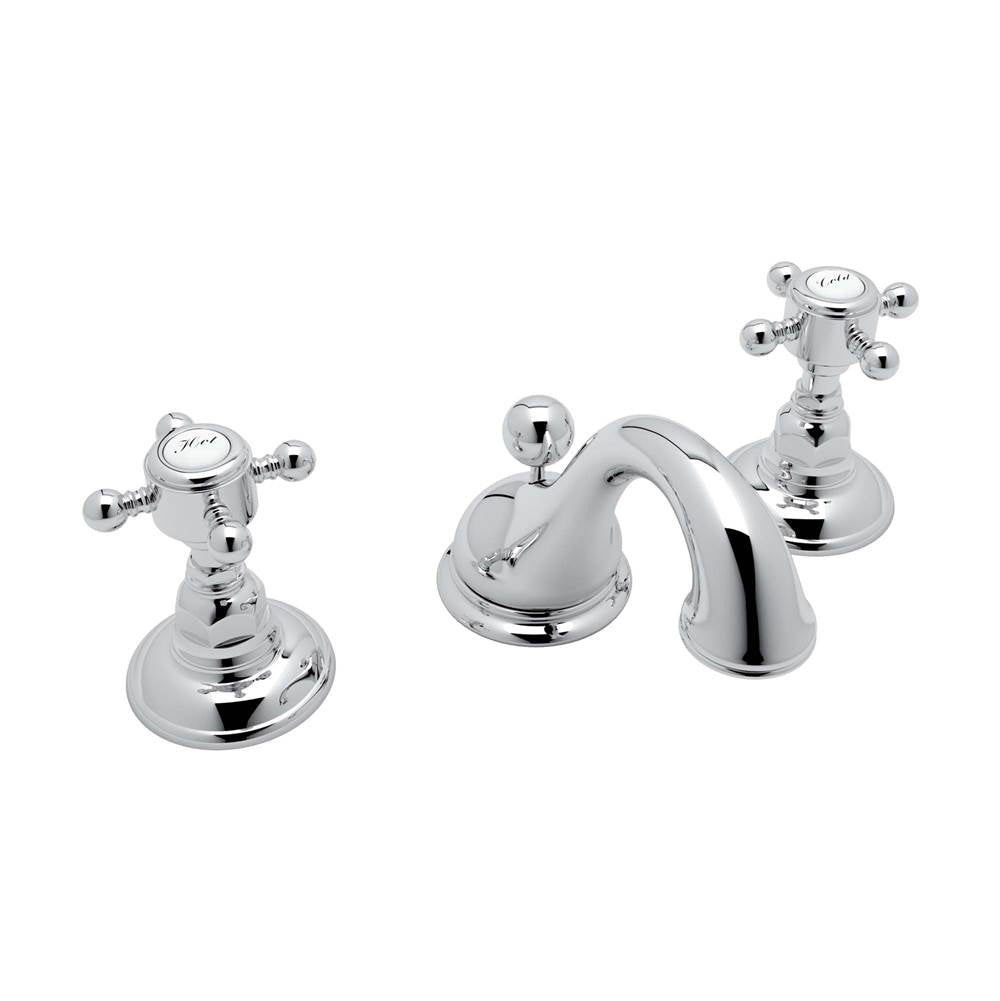 Rohl - Acqui Widespread Lavatory Faucet With Low Spout - Polished Chrome