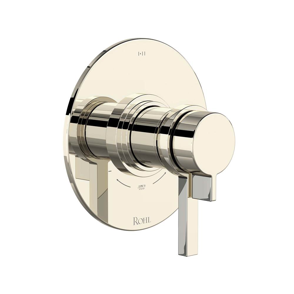 Rohl - Lombardia 1/2'' Therm & Pressure Balance Trim With 3 Functions - Polished Nickel