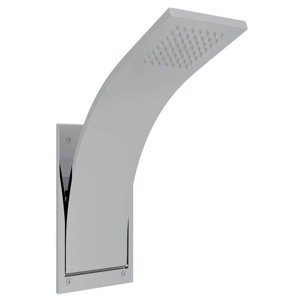 Rohl - 15'' x 6'' Rain Showerhead With Arm - Polished Chrome