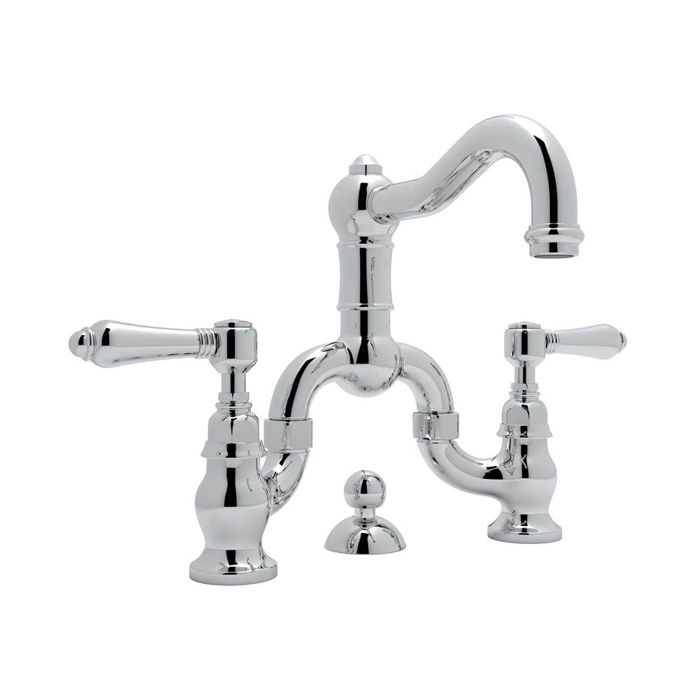 Rohl - Acqui Bridge Lavatory Faucet - Polished Chrome