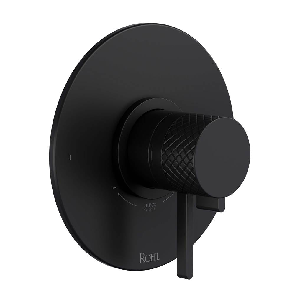 Rohl - TenerifeE 1/2'' Therm & Pressure Balance Trim With 2 Functions - Matte Black
