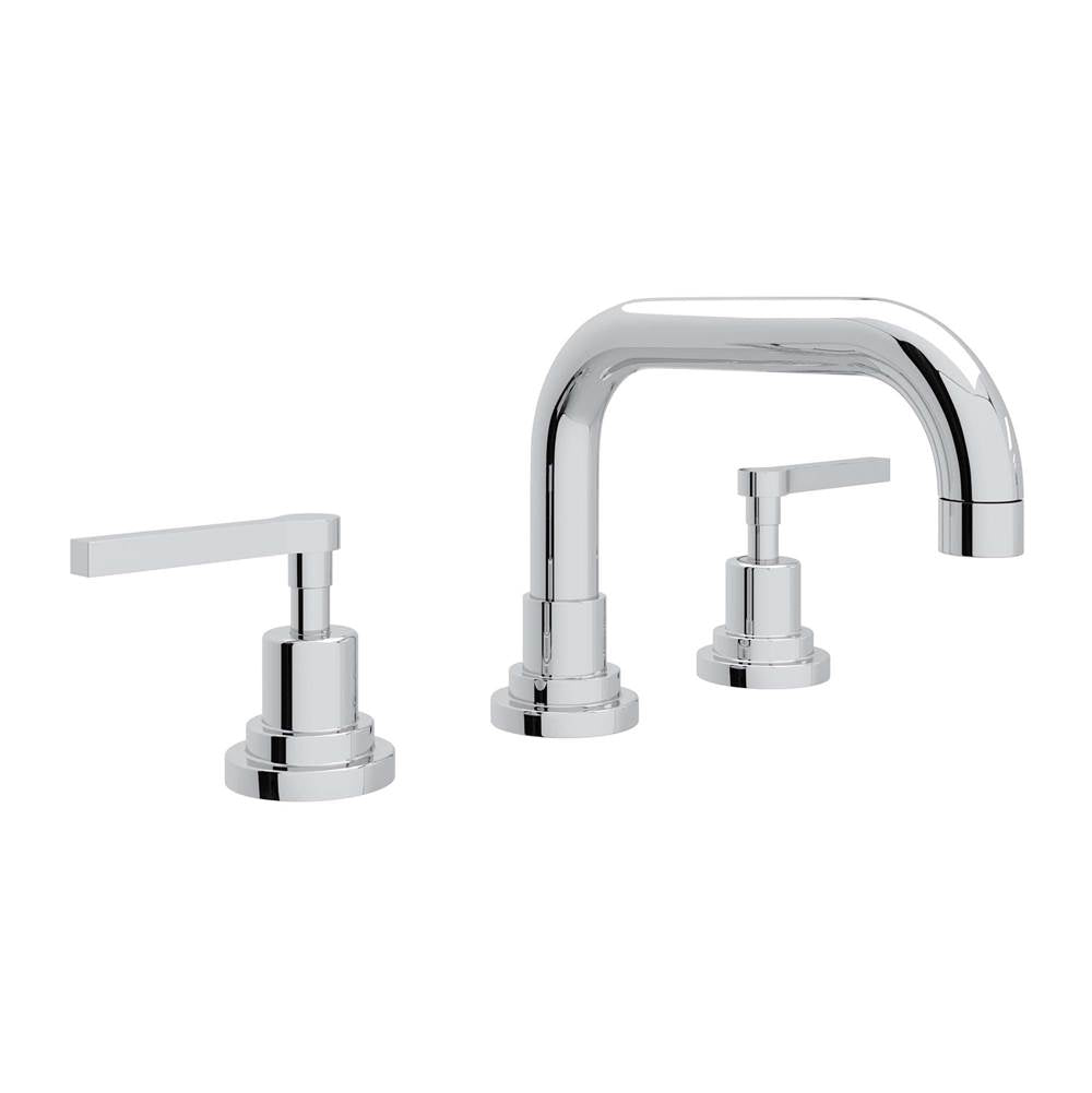 Rohl - Lombardia Widespread Lavatory Faucet With U-Spout - Polished Chrome