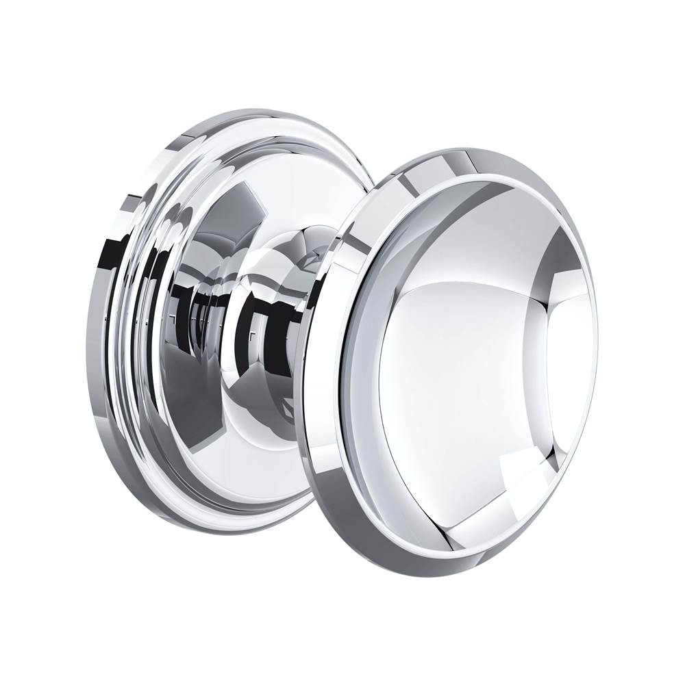 Rohl - Large Concave Drawer Pull Knobs - Set of 5 - Polished Chrome