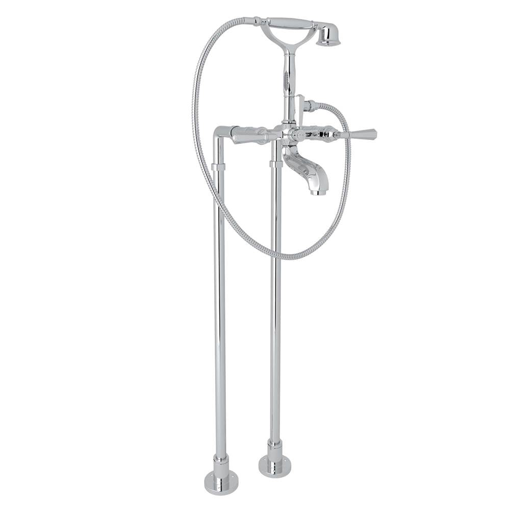 Rohl - Palladian Floor Mount Tub Filler - Polished Chrome