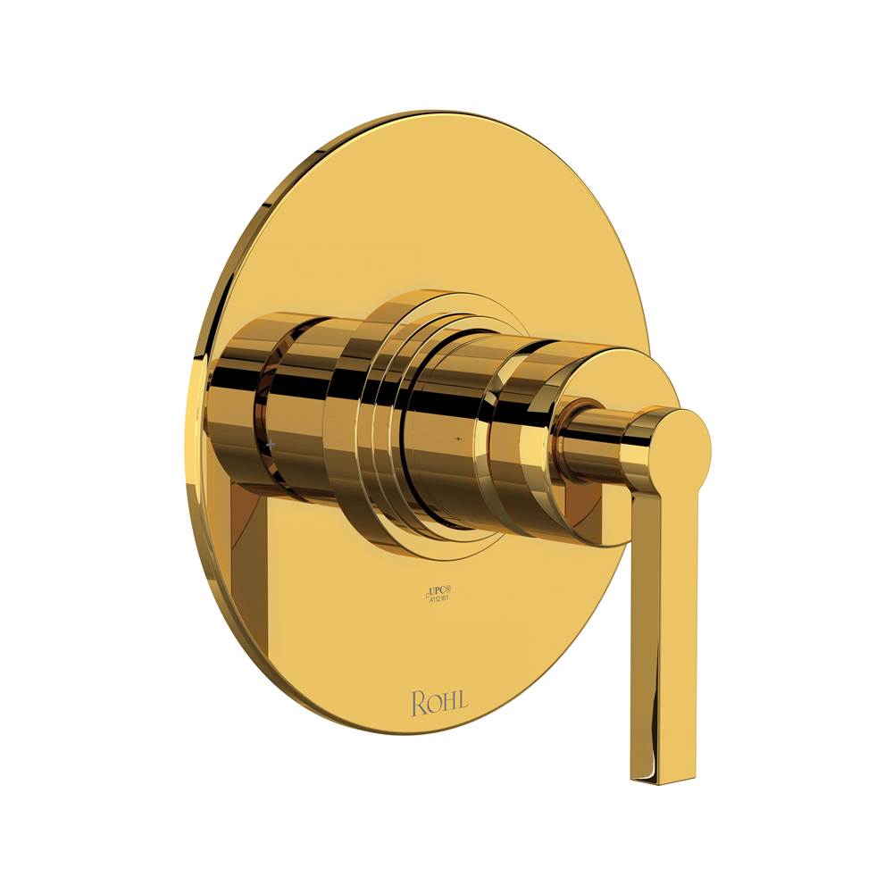 Rohl - Lombardia 1/2'' Pressure Balance Trim - Unlacquered Brass