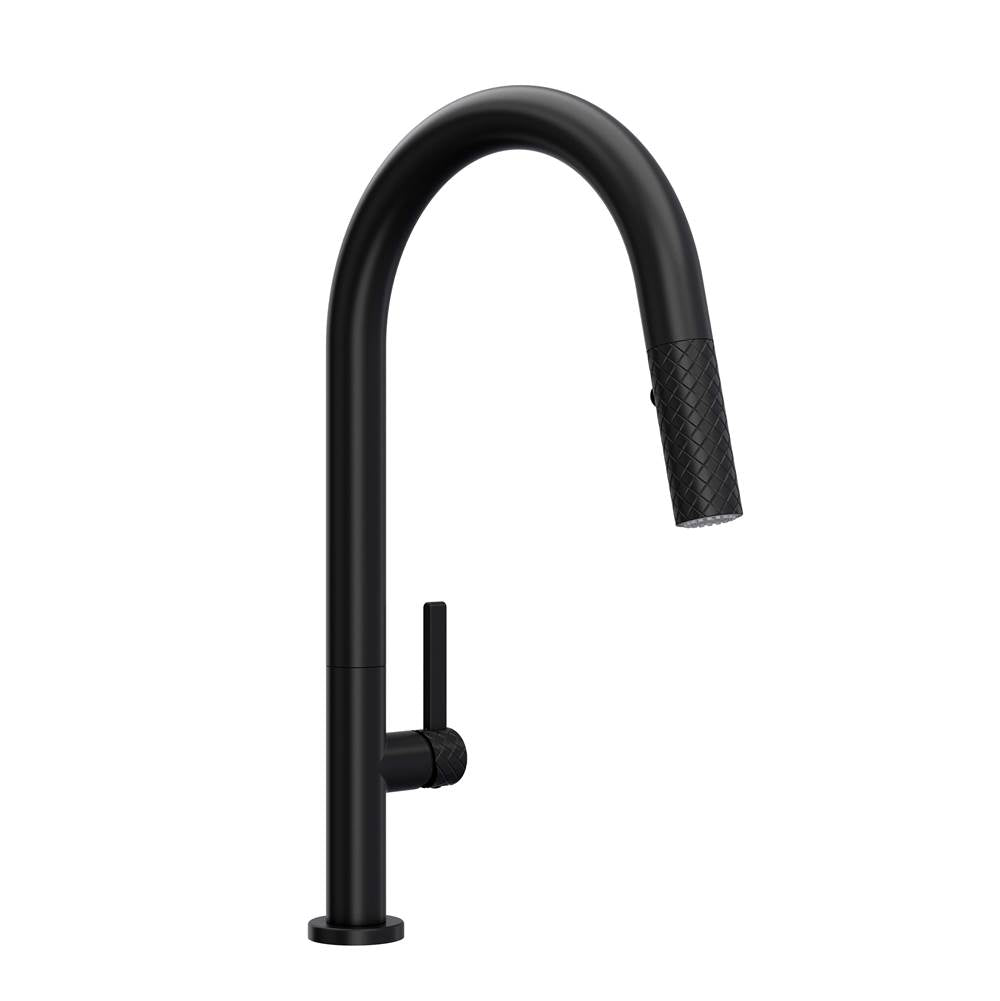 Rohl - TenerifeE Pull-Down Kitchen Faucet With C-Spout - Matte Black