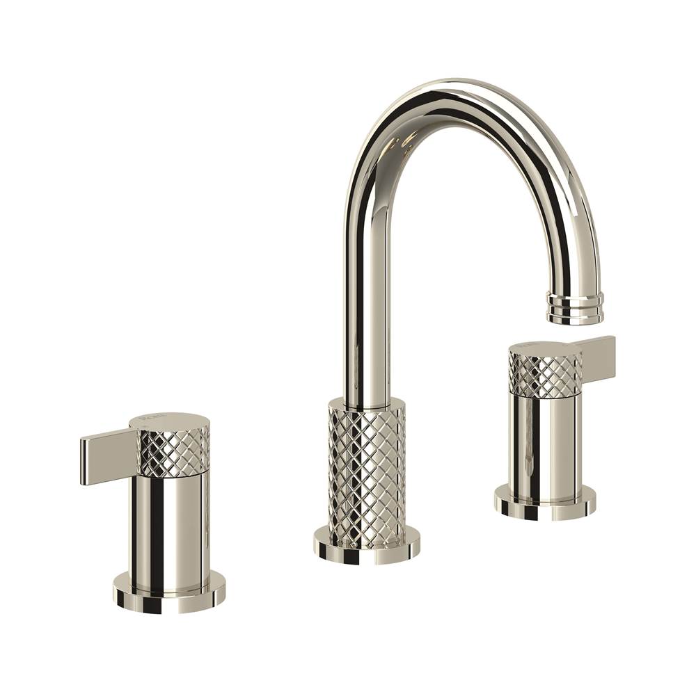 Rohl - TenerifeE Widespread Lavatory Faucet With C-Spout - Polished Nickel