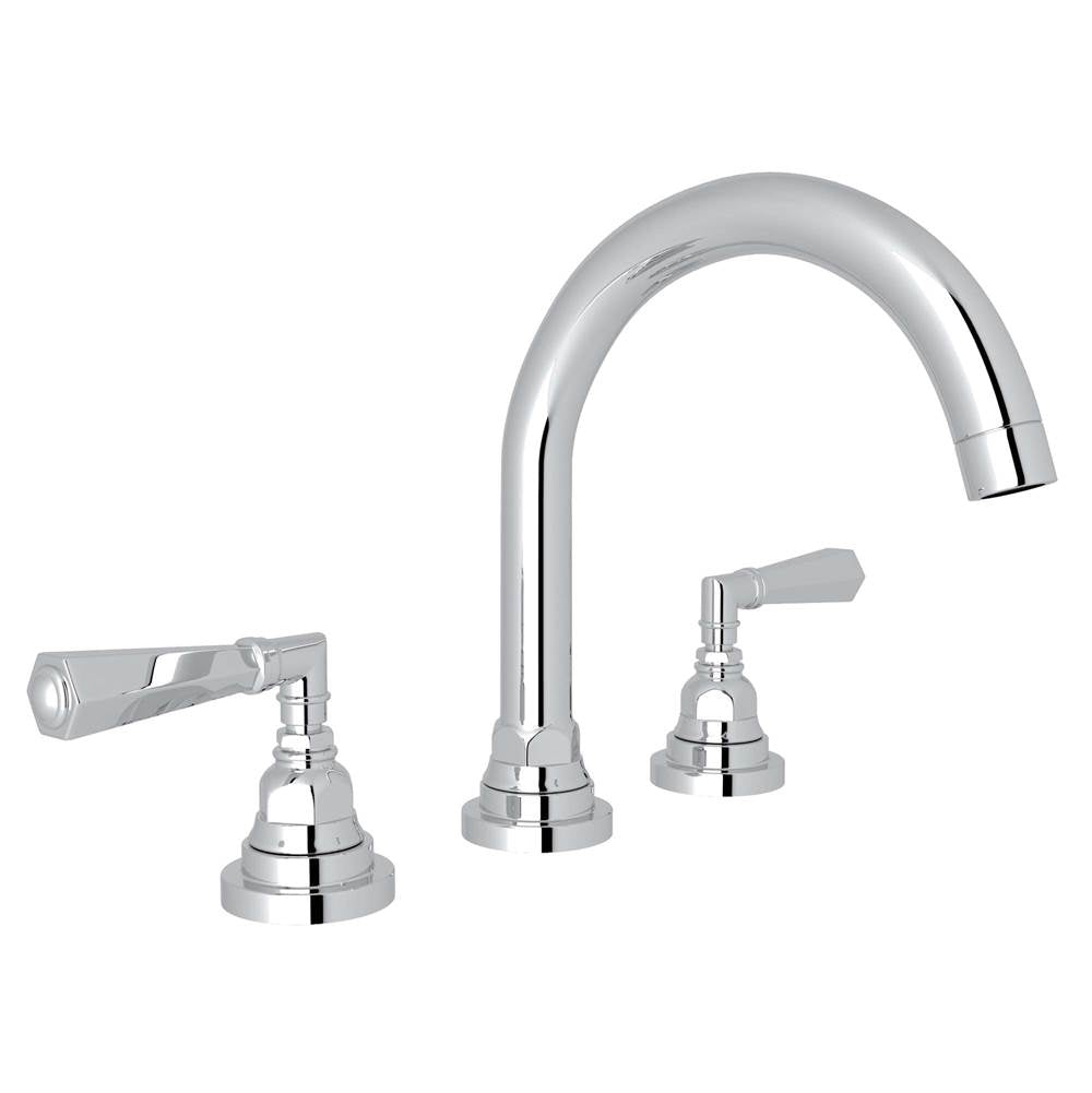 Rohl - San GiovanniE Widespread Lavatory Faucet With C-Spout - Polished Chrome