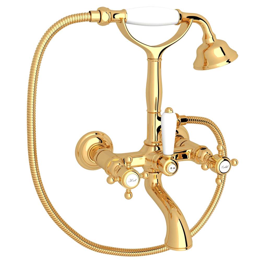 Rohl - Exposed Wall Mount Tub Filler - Italian Brass