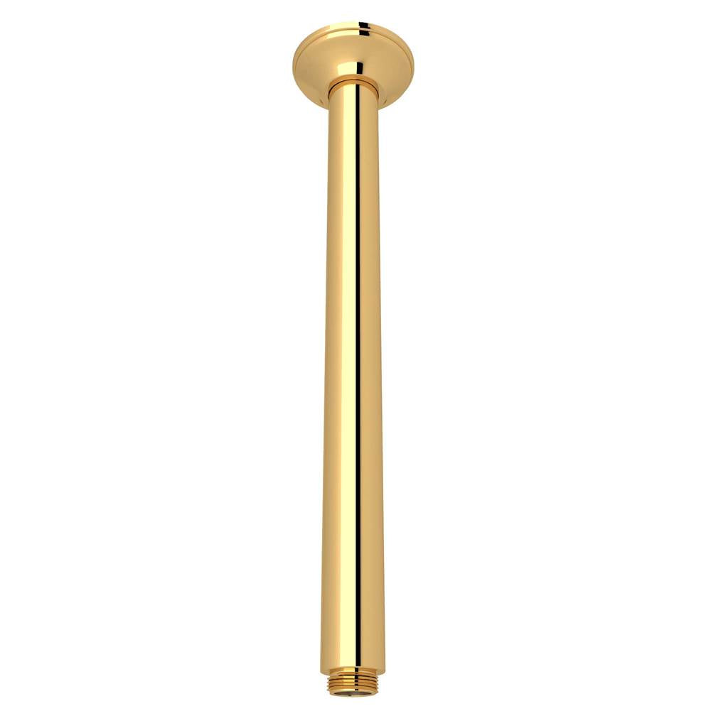 Rohl - 13'' Ceiling Mount Shower Arm - Italian Brass