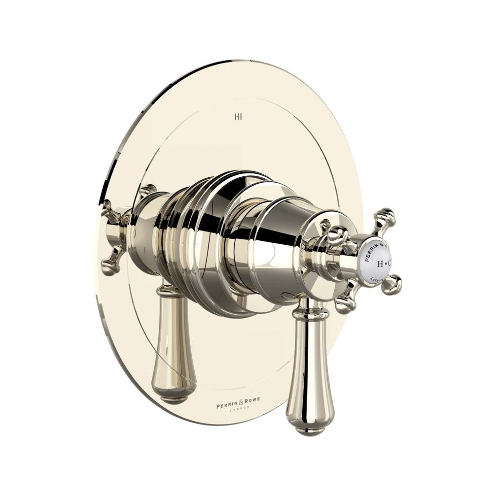 Rohl - Georgian EraE 1/2'' Therm & Pressure Balance Trim With 3 Functions - Polished Nickel