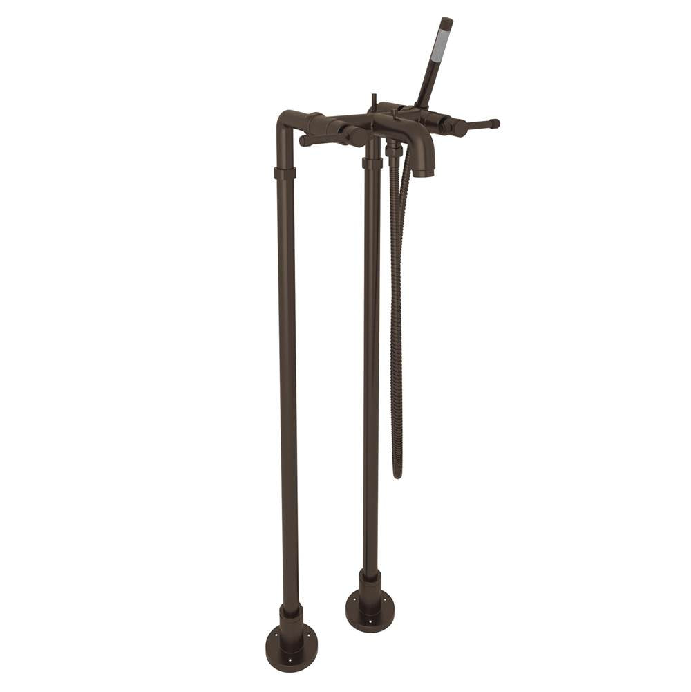 Rohl - CampoE Floor Mount Tub Filler - Tuscan Brass