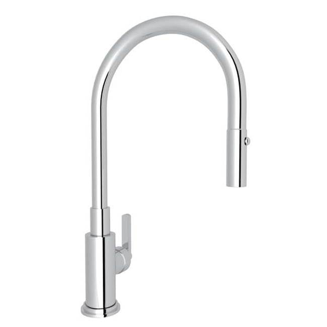 Rohl - Lombardia Pull-Down Kitchen Faucet - Polished Chrome