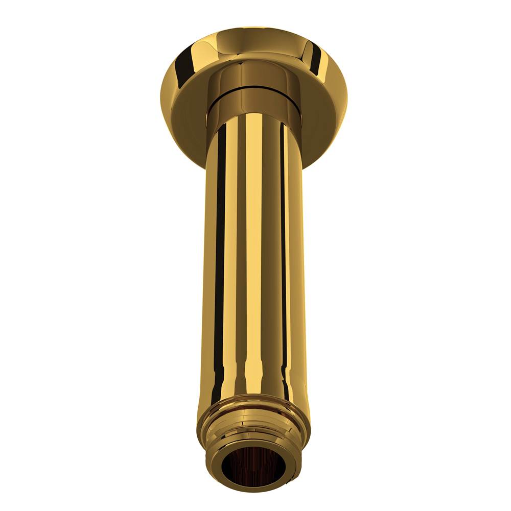Rohl - 4'' Ceiling Mount Shower Arm - Unlacquered Brass