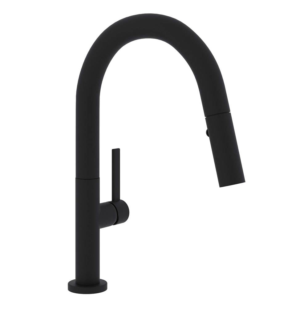 Rohl - LuxE Pull-Down Bar/Food Prep Kitchen Faucet - Matte Black