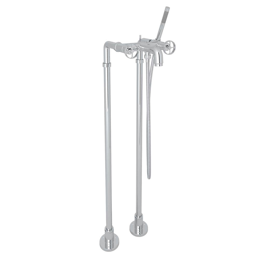 Rohl - CampoE Floor Mount Tub Filler - Polished Chrome