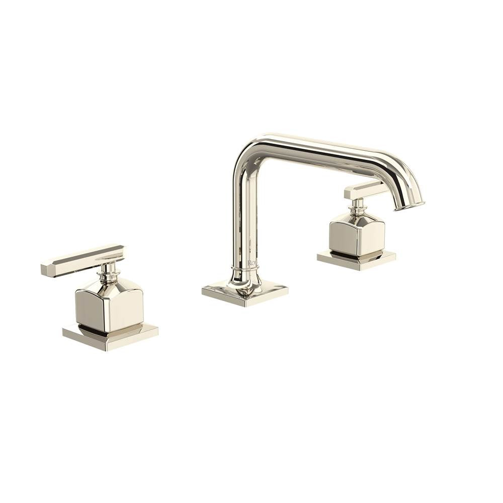Rohl - ApothecaryE Widespread Lavatory Faucet With U-Spout - Polished Nickel