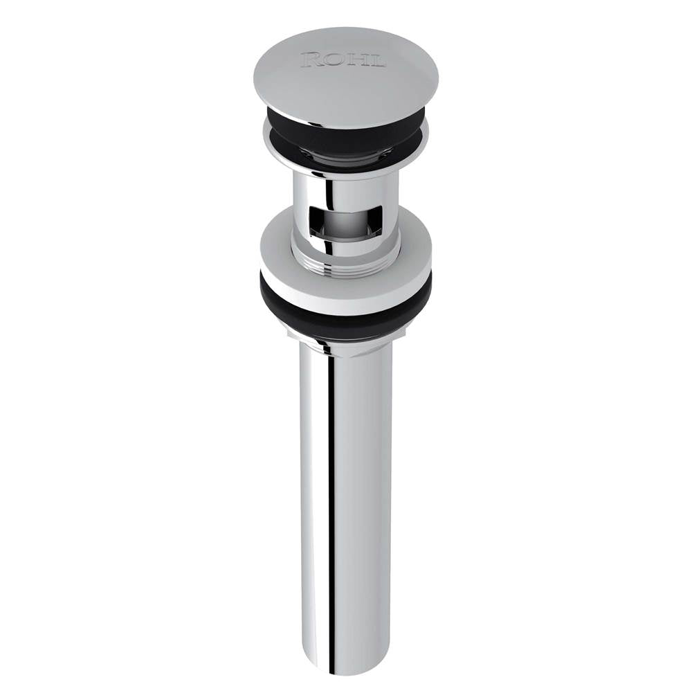 Rohl - Lavatory Push Drain With Overflow - Polished Chrome