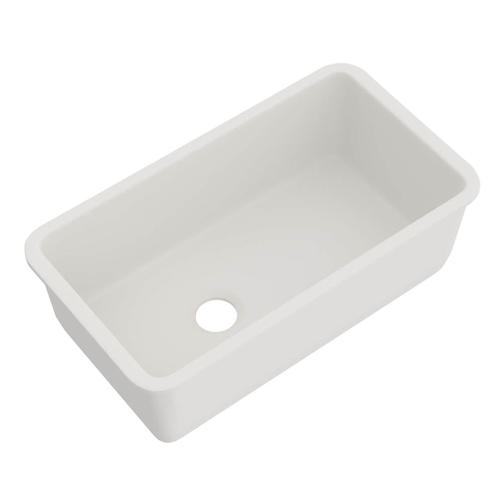 Rohl - AlliaE 34'' Fireclay Single Bowl Undermount Kitchen Sink - Pergame