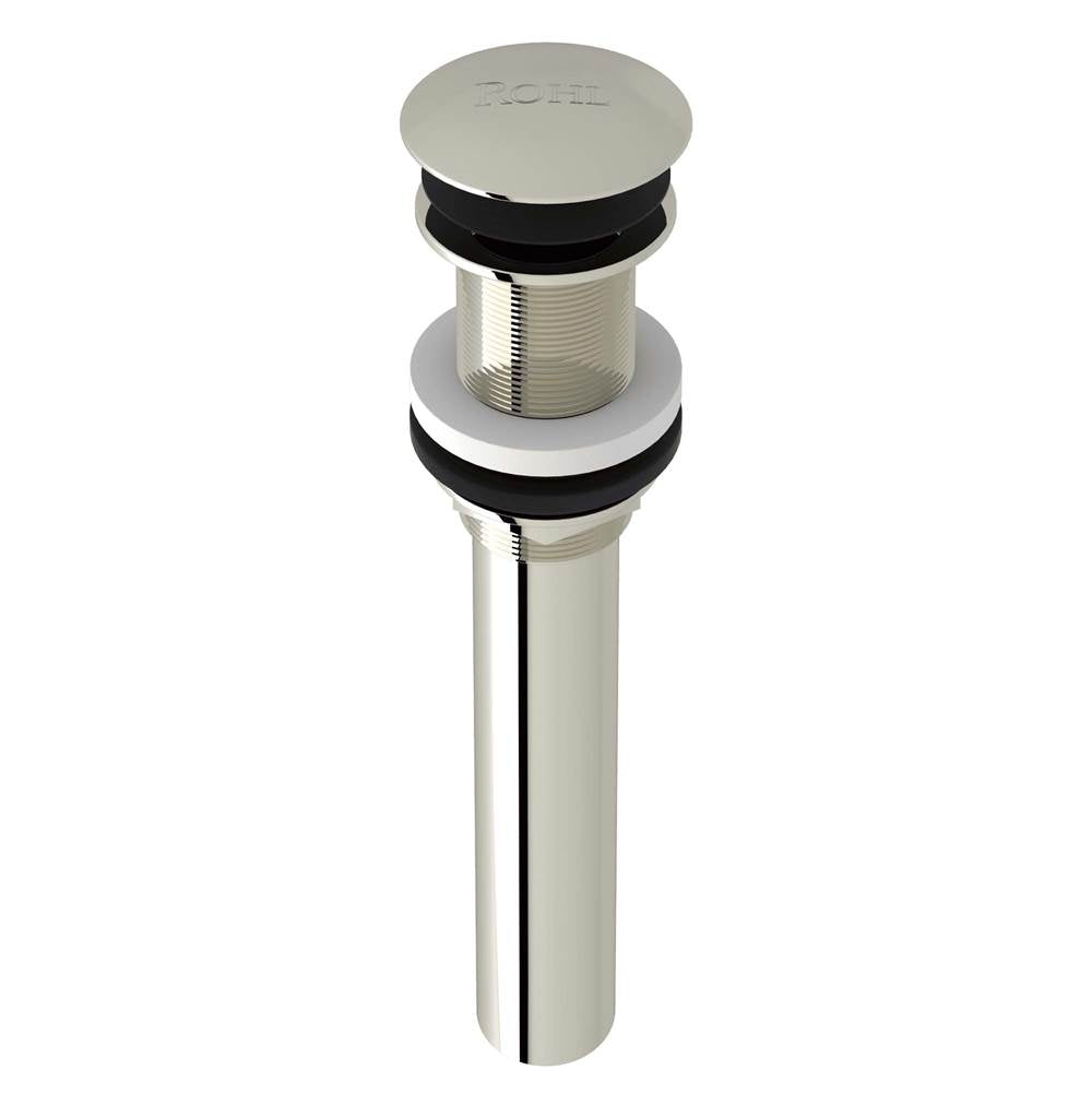 Rohl - Lavatory Push Drain Without Overflow - Polished Nickel