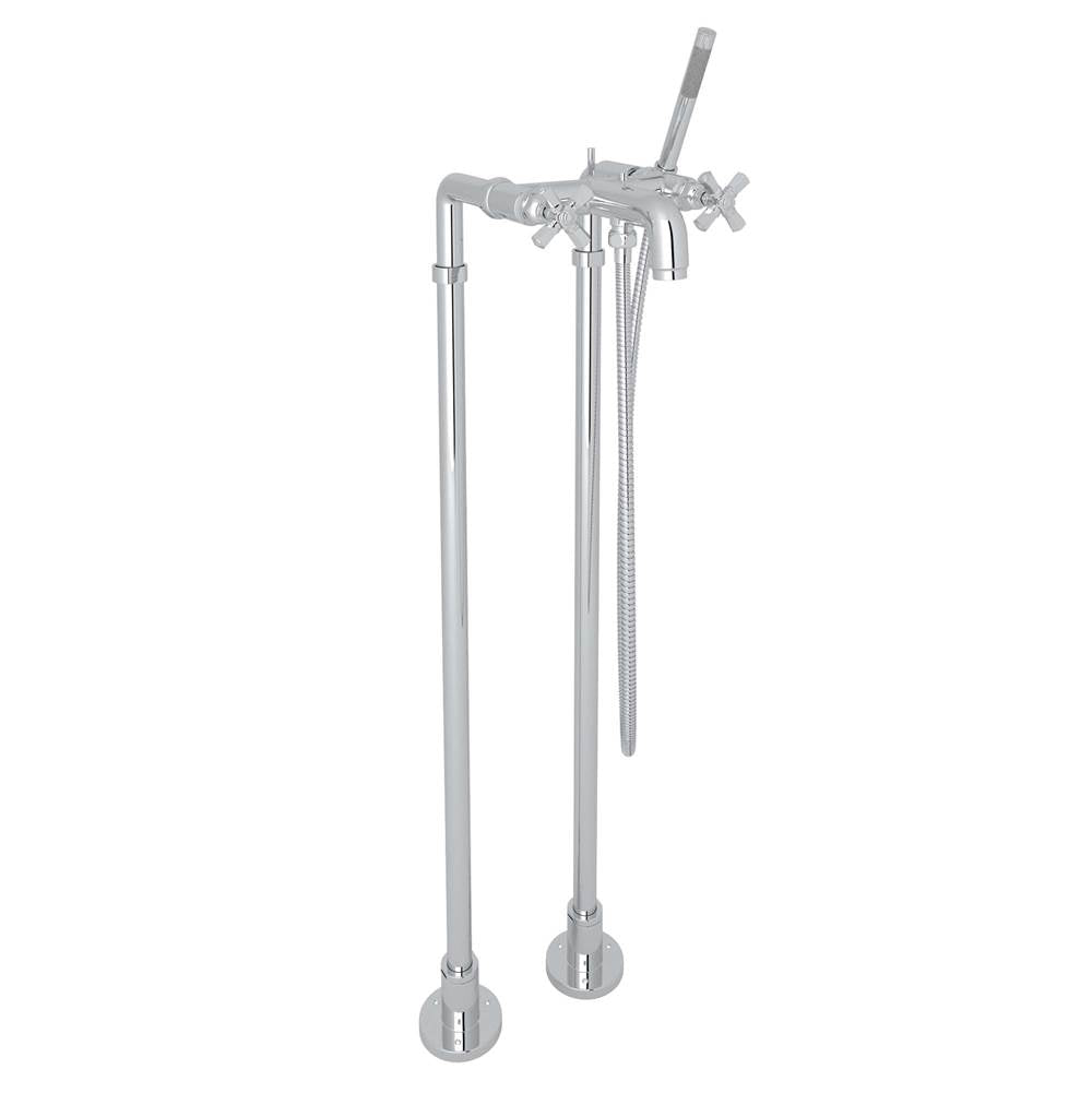 Rohl - San GiovanniE Floor Mount Tub Filler - Polished Chrome