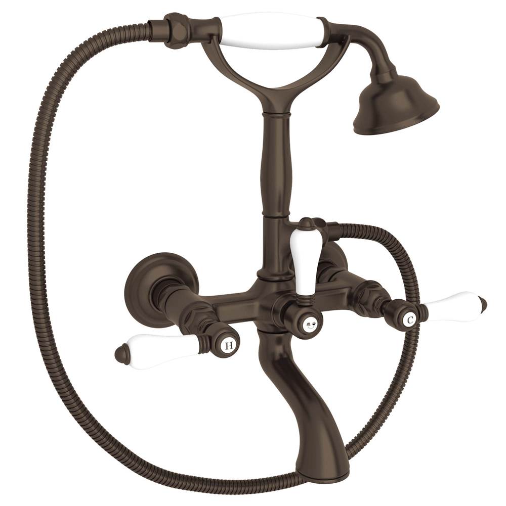 Rohl - Exposed Wall Mount Tub Filler - Tuscan Brass