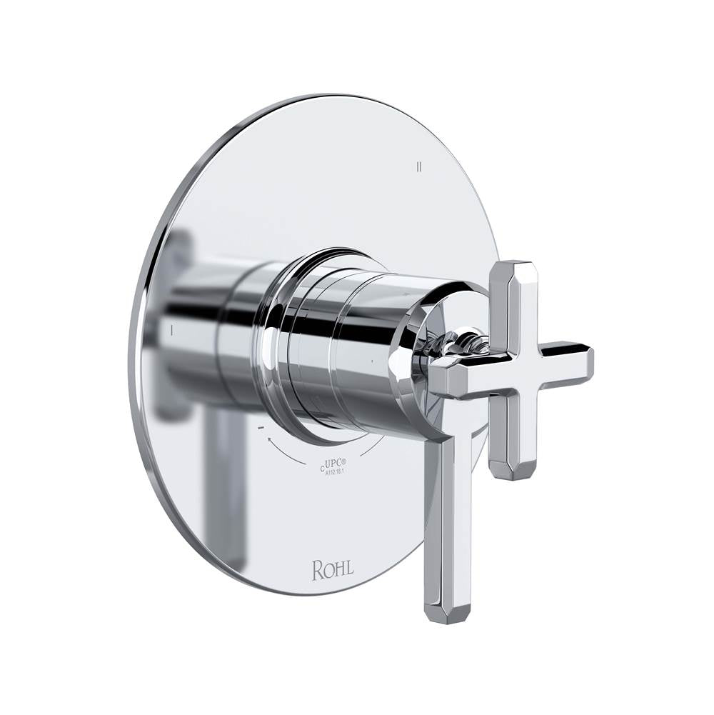 Rohl - ApothecaryE 1/2'' Therm & Pressure Balance Trim With 5 Functions - Polished Chrome
