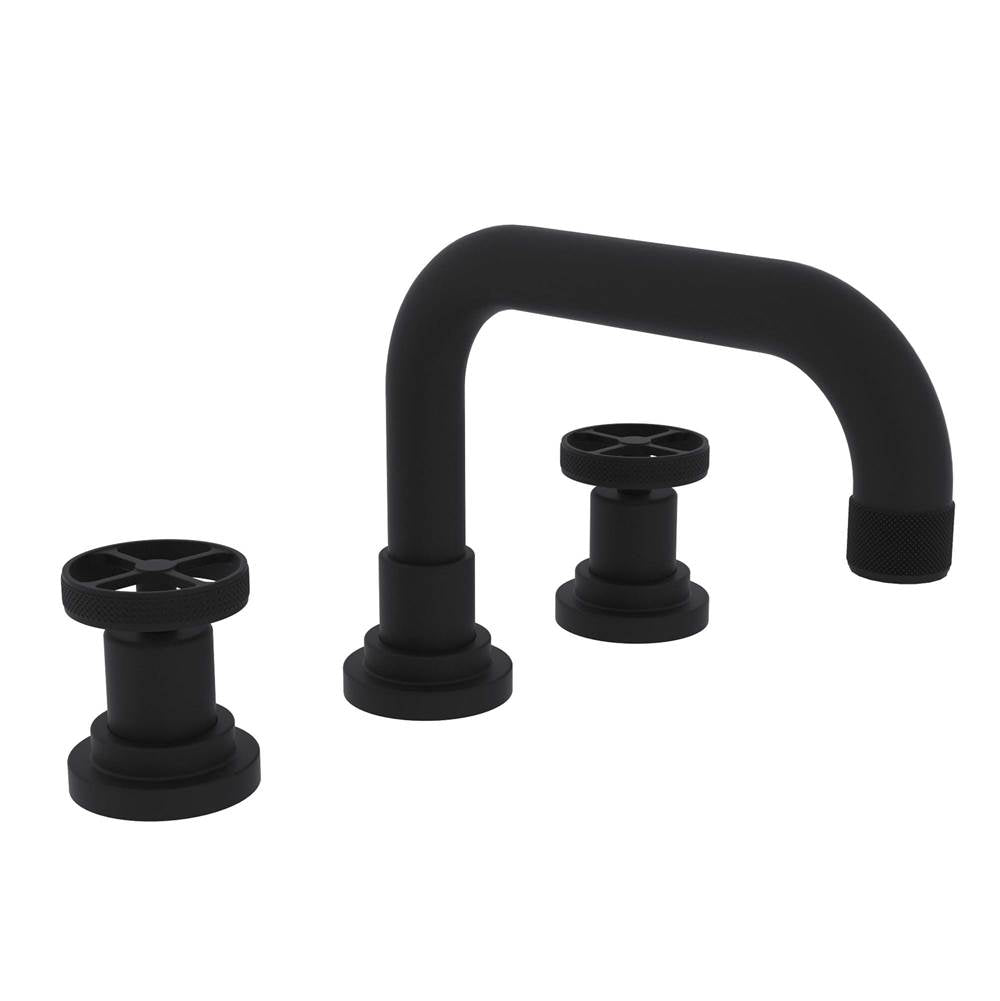 Rohl - CampoE Widespread Lavatory Faucet With U-Spout - Matte Black