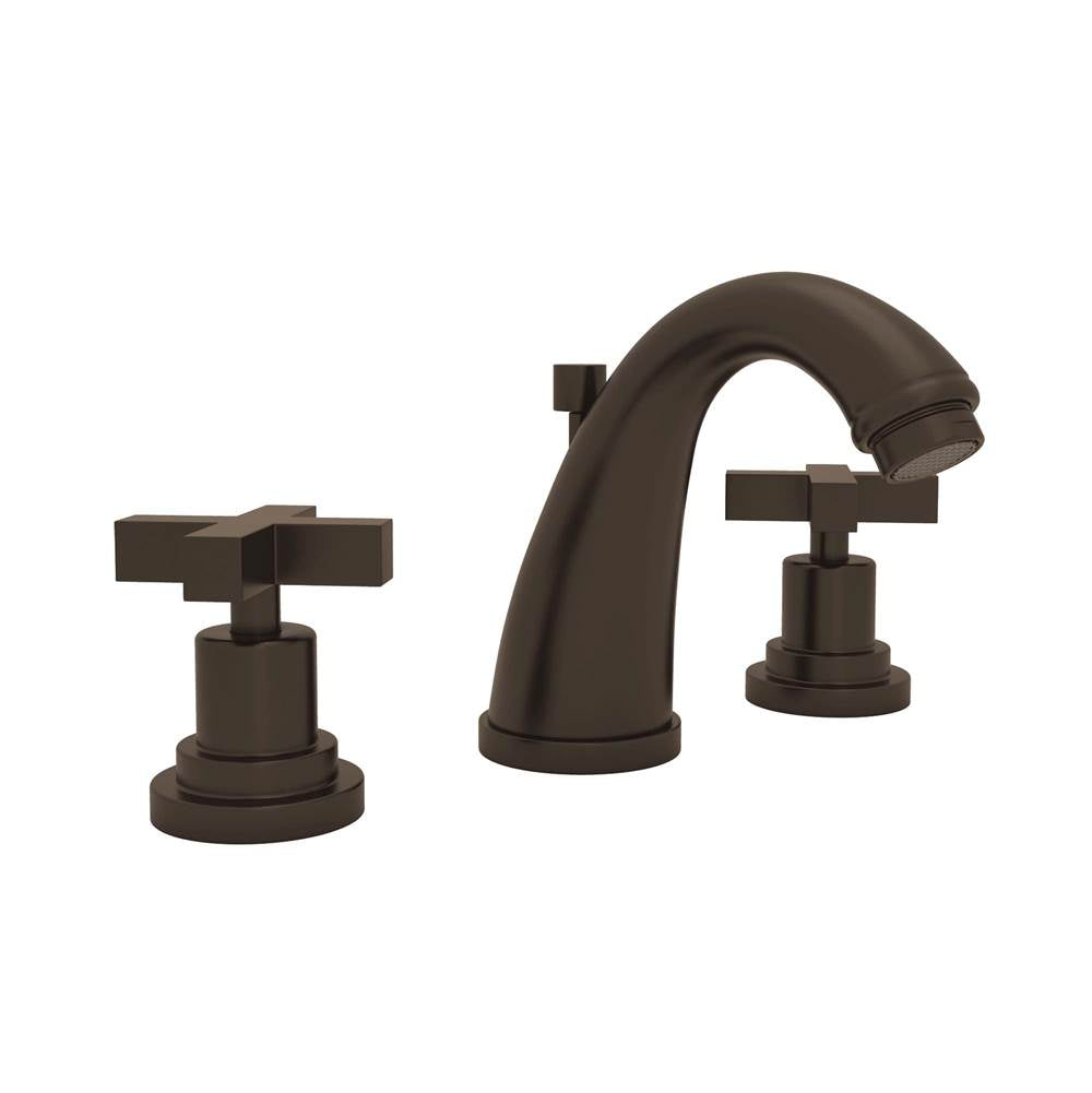 Rohl - Lombardia Widespread Lavatory Faucet With C-Spout - Tuscan Brass