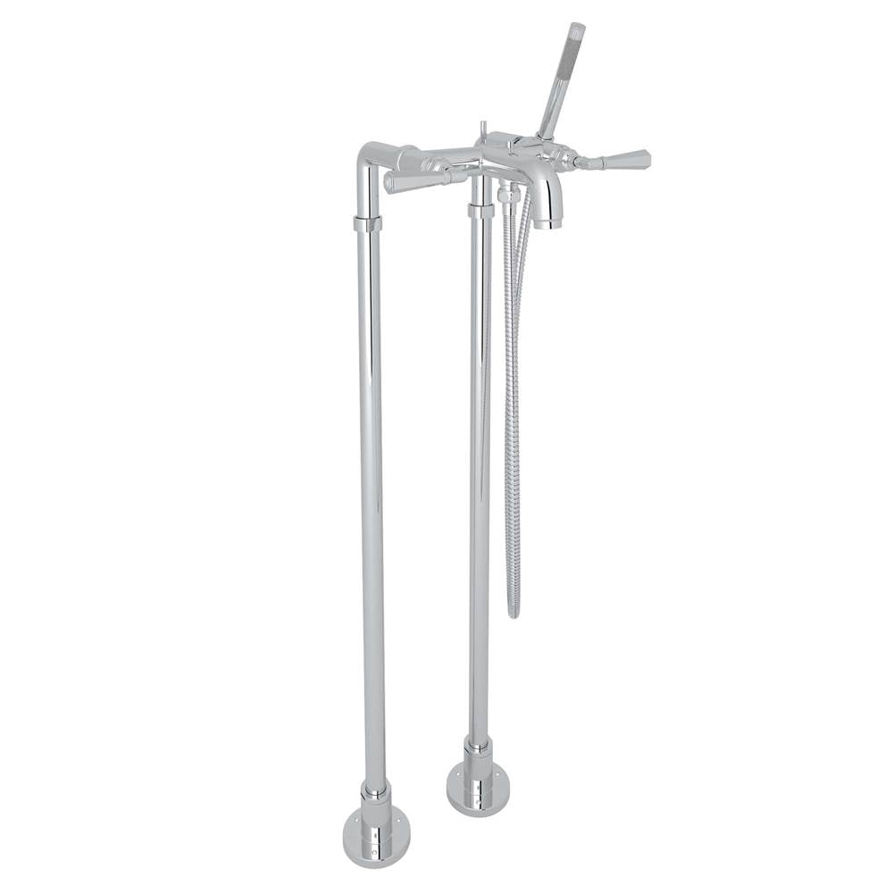 Rohl - San GiovanniE Floor Mount Tub Filler - Polished Chrome