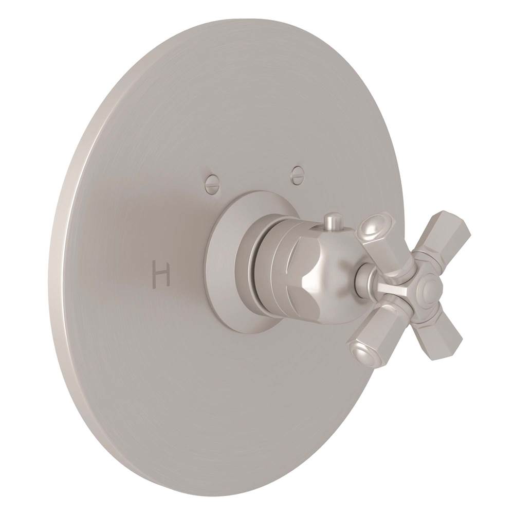 Rohl - San GiovanniE 3/4'' Thermostatic Trim Without Volume Control - Satin Nickel