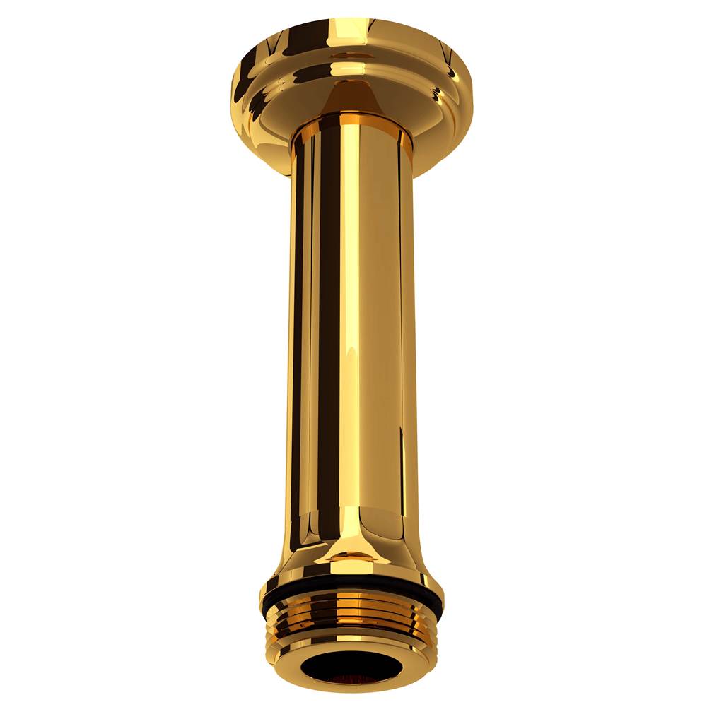Rohl - 4'' Ceiling Mount Shower Arm - Unlacquered Brass
