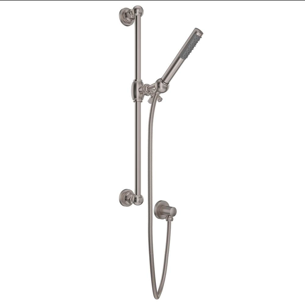 Rohl - Handshower Set With 21'' Slide Bar and Single Function Handshower - Satin Nickel