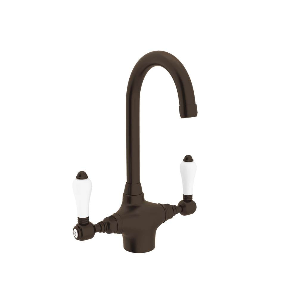 Rohl - San Julio Two Handle Bar/Food Prep Kitchen Faucet - Tuscan Brass
