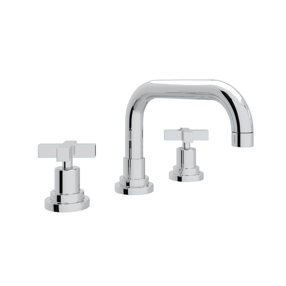 Rohl - Lombardia Widespread Lavatory Faucet With U-Spout - Polished Chrome