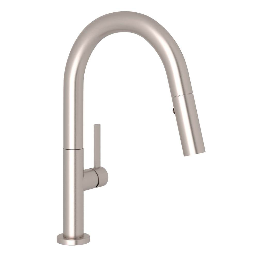 Rohl - LuxE Pull-Down Bar/Food Prep Kitchen Faucet - Satin Nickel