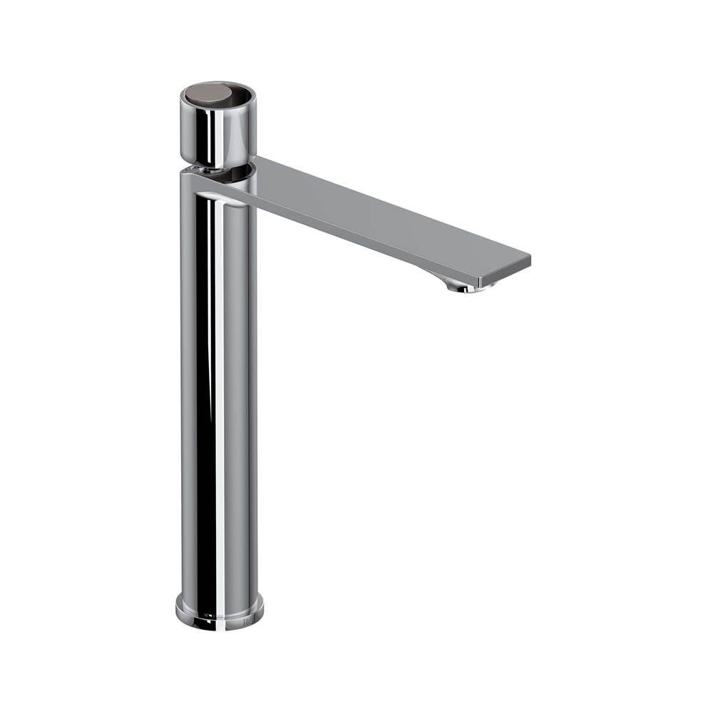 Rohl - EclissiE Single Handle Tall Lavatory Faucet - Polished Chrome With Satin Nickel