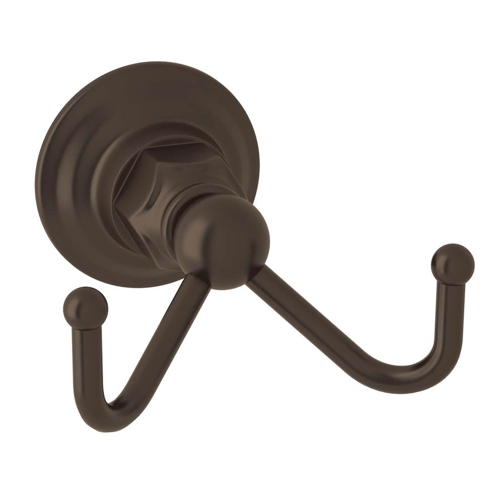 Rohl - Double Robe Hook - Tuscan Brass