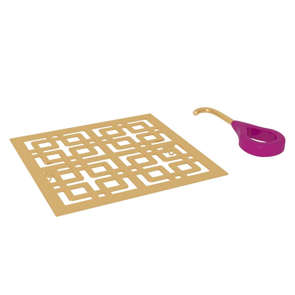 Rohl - Weave Decorative Drain Cover - Italian Brass