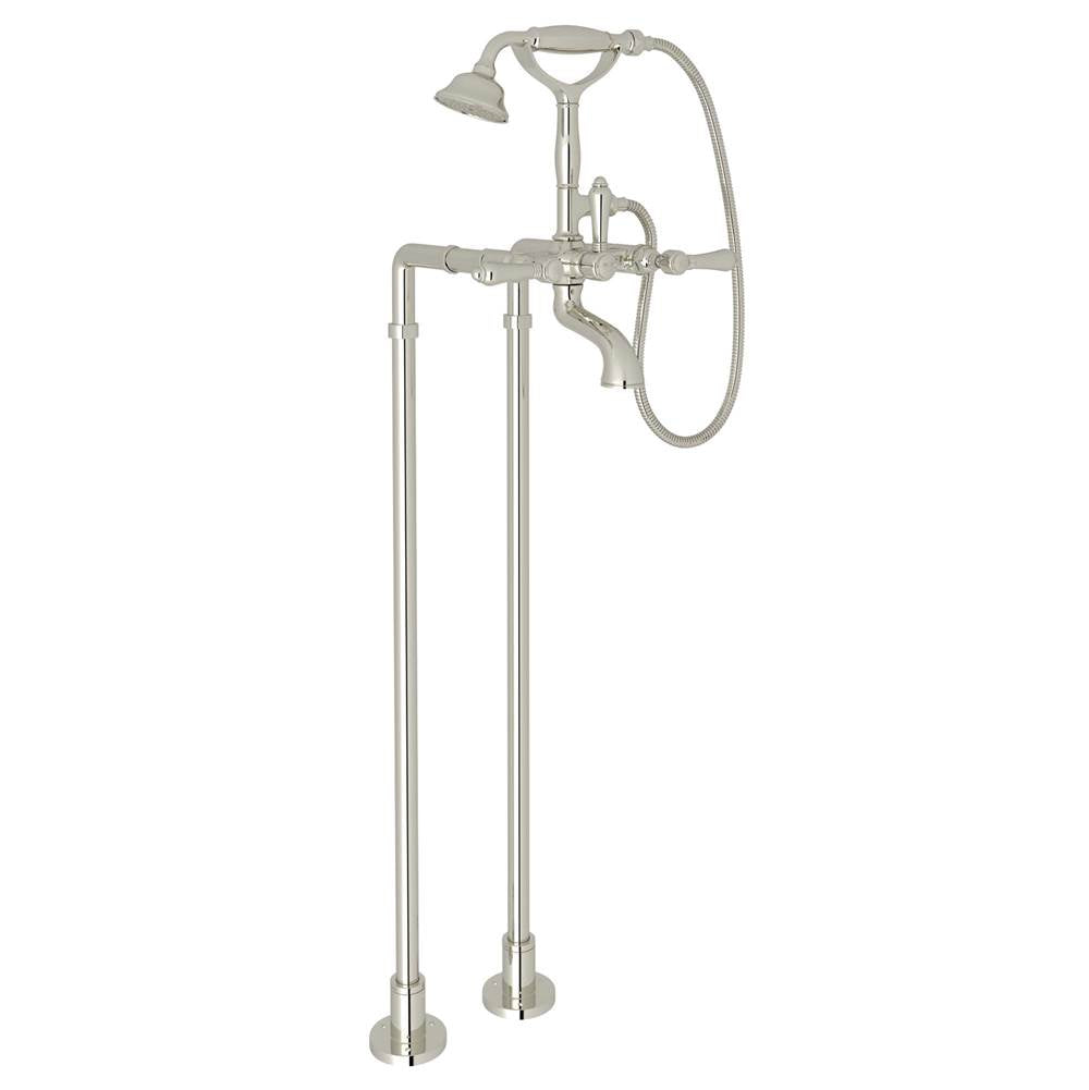 Rohl - Floor Mount Tub Filler - Polished Nickel