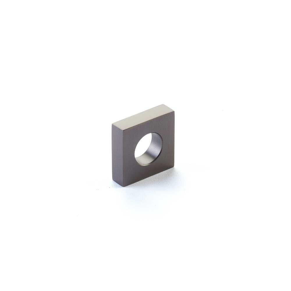Schaub And Company - Knob, Modern Oval Slot, Gun Metal, 1'' Width, 7/8'' cc - Gun Metal