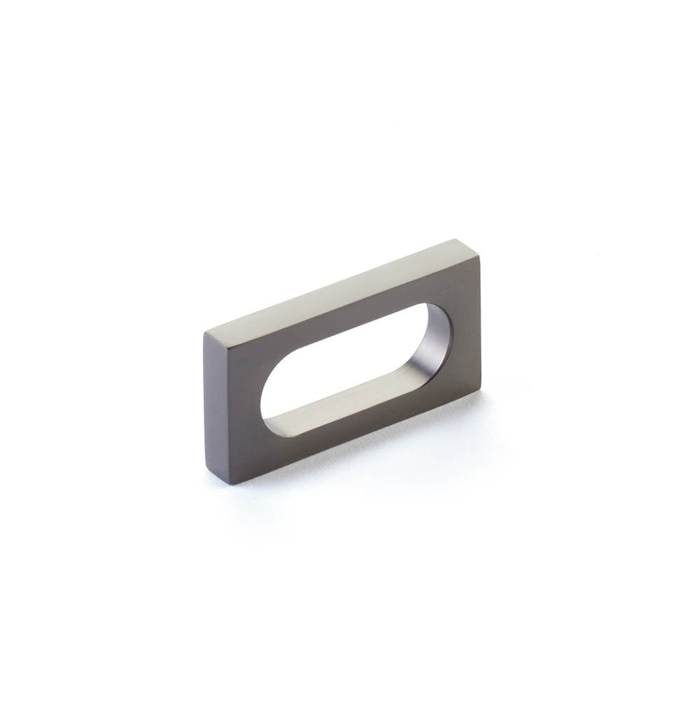 Schaub And Company - Pull, Modern Oval Slot, Gun Metal, 2'' cc - Gun Metal