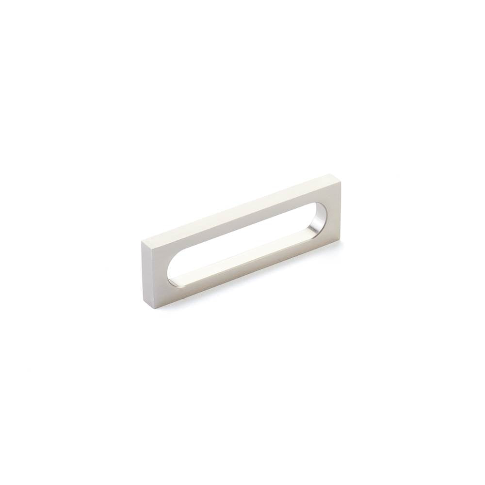Schaub And Company - Pull, Modern Oval Slot, Brushed Nickel, 3-1/2'' cc - Brushed Nickel