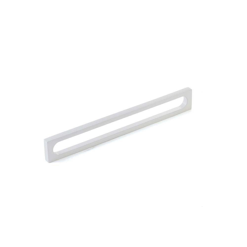Schaub And Company - Pull, Modern Oval Slot, Matte White, 8'' cc - Matte White