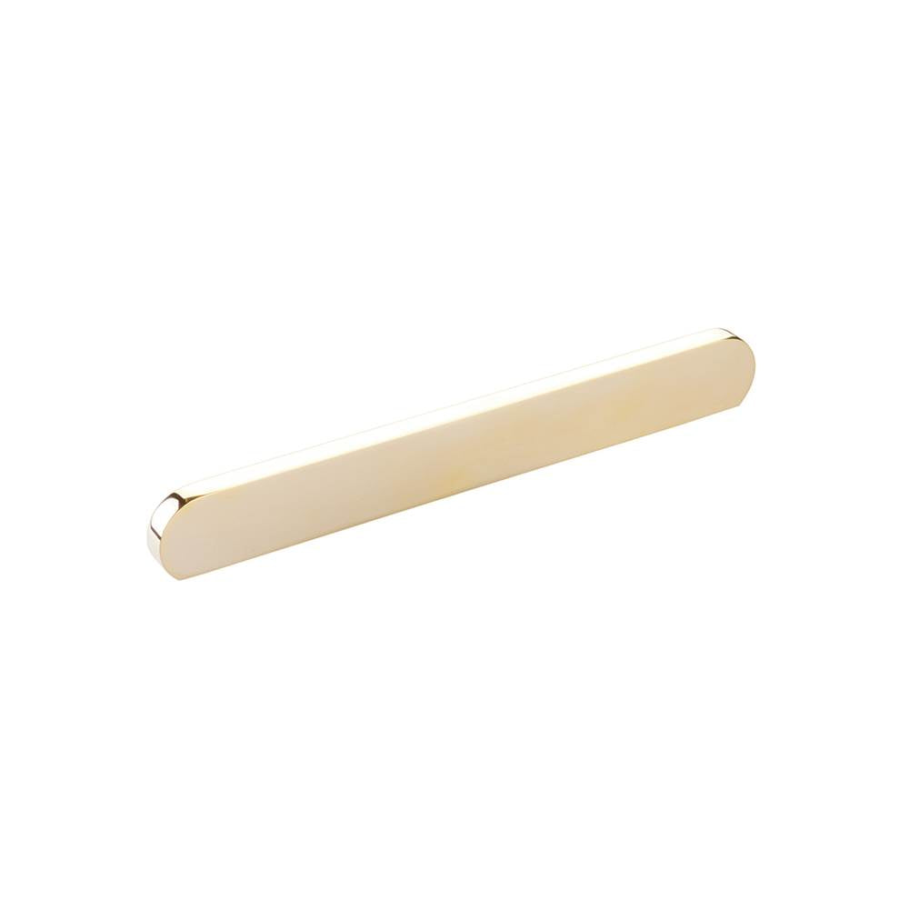 Schaub And Company - Pull, Modern Oval, Unlacquered Brass, 160mm and 8'' cc - Unlacquered Brass